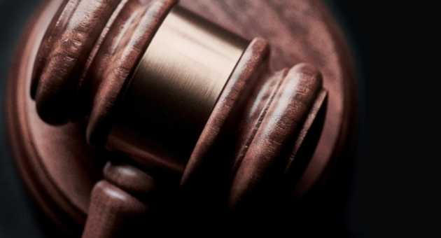 a close up of a gavel.