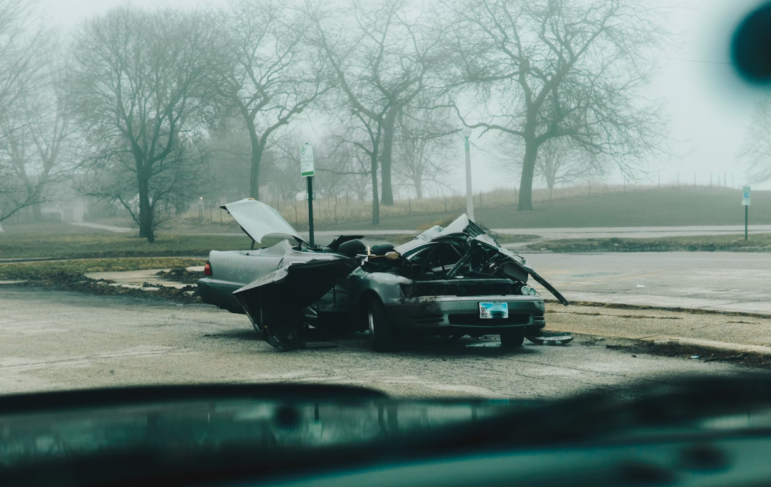 The aftermath of a severe accident, highlighting the need for a car accident attorney in Chico.
