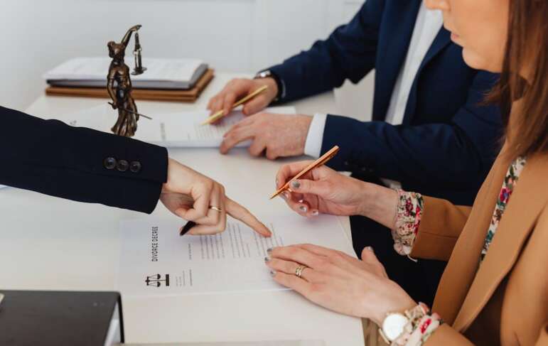 Buyouts, sales, or shared ownership are common methods of dividing business interests.
