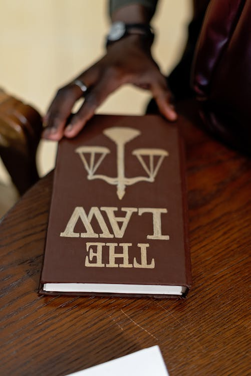  close-up of a law book